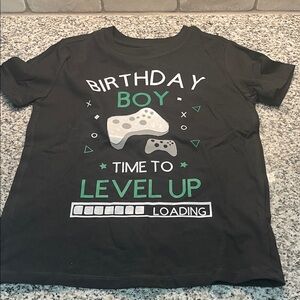 Cat & Jack Black 'Birthday Boy' Gaming Tee